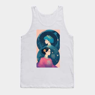 Asian girl art style Tank Top